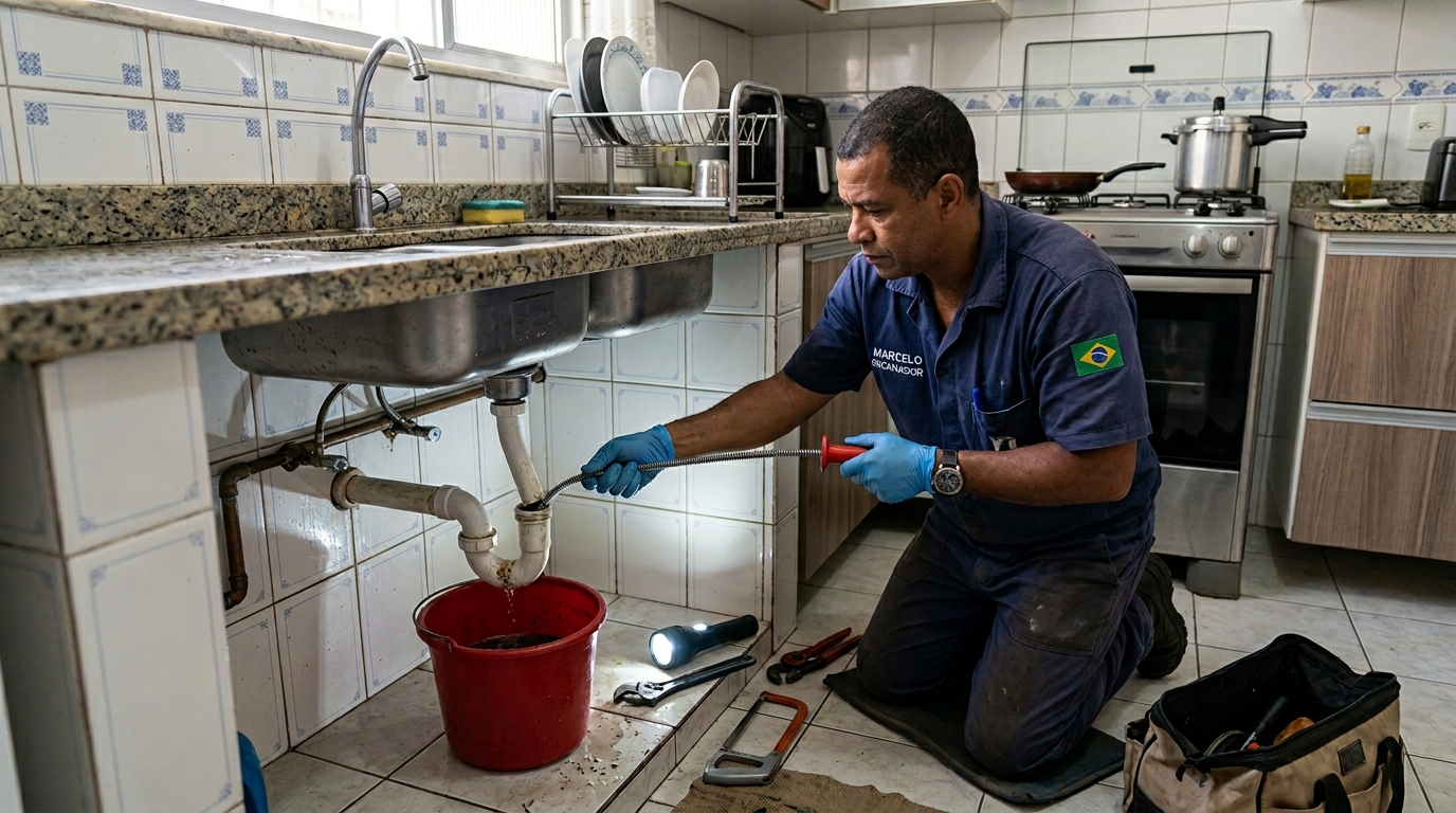 Desentupimento de canos com jato de alta pressão em Santo André-SP
